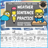 Weather Sentences Writing Activities Weather Unit PreK Kin