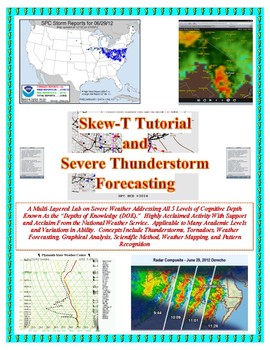 Preview of Weather: Severe Weather LAB MANUAL-Skew-T and CASE STUDIES. A Must Have!
