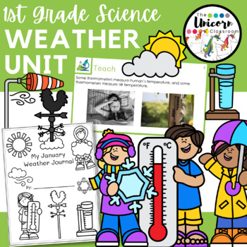 Weather and Climate First Grade Bundle by The Unicorn Classroom | TpT