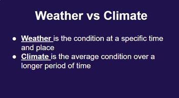 Preview of Weather Slides with Interactive Review Questions