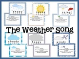 Weather Song-Bulletin Board or Visual Aid Set