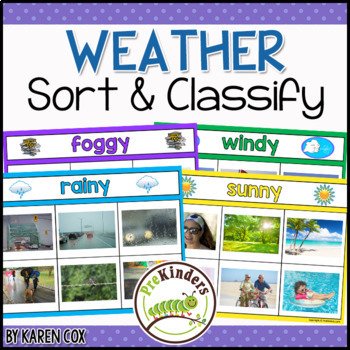 Preview of Weather Sort & Classify - Weather Science Center Activity