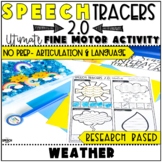 Weather Speech Therapy: No Prep Fine Motor