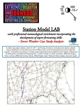 Preview of Weather: Station Models and Thunderstorms (CASE STUDY) - Highly PROFESSIONAL!