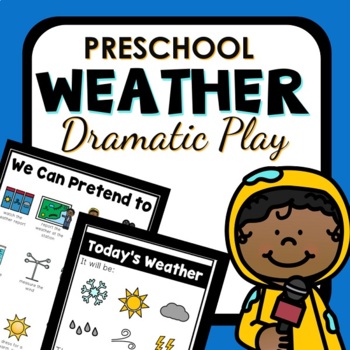 Preview of Weather Station and Lab Dramatic Play Preschool Pretend Play Pack