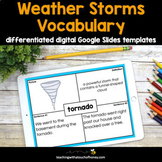 Weather Storms Vocabulary Activity - Digital Google Slides