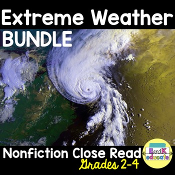 Preview of BUNDLE-Natural Disasters: Weather Close Reads!