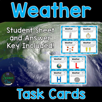 Preview of Weather Task Cards