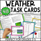 Weather Vocabulary, Tools, Types of Weather Task Cards