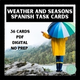 Weather Task Cards - El Tiempo