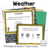 Weather Task Cards with Digital Boom Cards | SOL 4.4