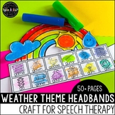 Weather Theme Headband Craft for Speech Therapy: Spring Cr