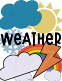 Weather Theme Packet - Printables and Boom ™ Cards - LOW/NO PREP
