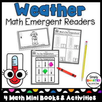 Preview of Weather Themed Math Emergent Readers With Activities