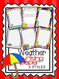Weather Writing Paper