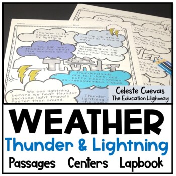 Preview of Weather | Thunder and Lightning Unit with Lapbook