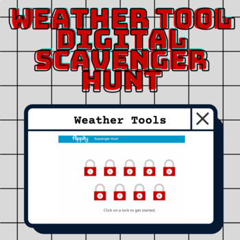 Preview of Weather Tool Digital Activity- Scavenger Hunt Flippity