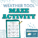 Weather Tool MAZE- Science Coloring Activity