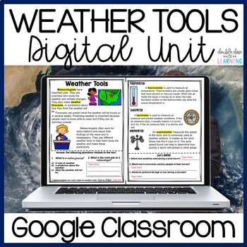 Preview of Weather Tools & Instruments Science Digital GOOGLE Unit 