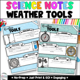 Weather Tools - Science Notes - Test Prep - Printables - 4