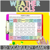 Weather Tools Science Vocabulary Games Centers