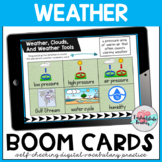 Weather Tools and Clouds Vocabulary Activities Boom Cards