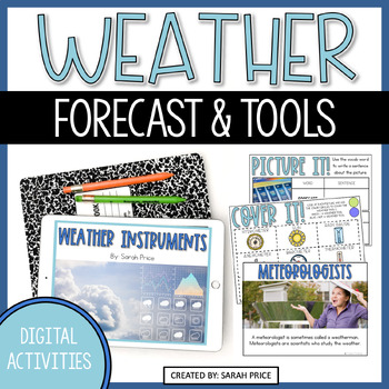 Weather Tools & Forecasting Digital Activities - 2nd & 3rd Grade ...