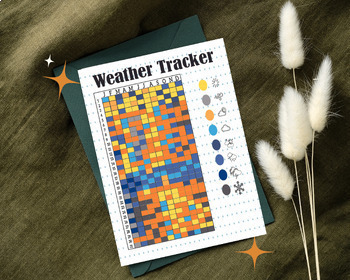 Preview of Weather Tracker - A4 Journal Page - Printable Tracker - Yearly Weather Tracker