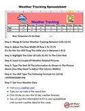Weather Tracking Spreadsheet