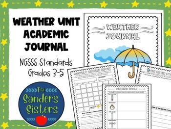 Preview of Weather Unit Academic Journal