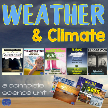 Preview of Weather Unit Activities & Assessments bundle