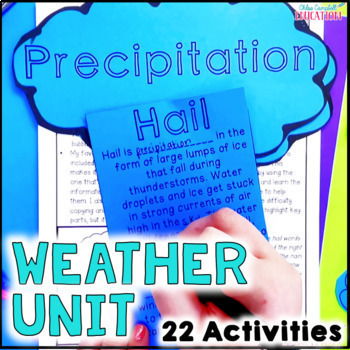 Preview of Weather Unit - Types of Precipitation - Climate Zones - Clouds - Weather Tools