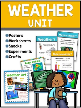 Weather Unit - Early Elementary by Peanut Butter and Jelly Creations