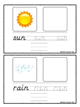 kindergarten weather iunit assessments