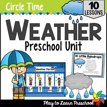 Preview of Weather Activities & Lesson Plans Theme Unit for Preschool Pre-K