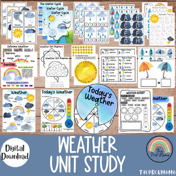 Preview of Weather Unit Study