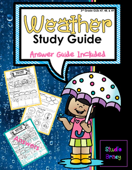 Preview of Weather Unit Study Guide