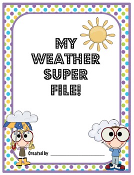 Preview of Weather Unit: Super File Folder!