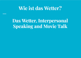 Weather Unit Vocabulary in German: Words, Speaking, Movie Talk
