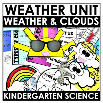 Preview of Weather Unit | Water Cycle | Types of Clouds |  Weather Crafts + MORE