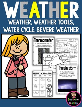 Preview of Weather Unit: Weather, Weather Tools, Water Cycle, Severe Weather