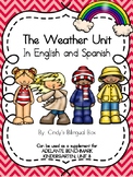 Weather Unit for Kindergarten in English and Spanish
