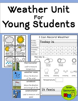 Preview of Weather Unit for Young Students
