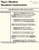 Weather Variables and Instruments Notes (Cornell Style)