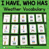 Weather Vocabulary I Have Who Has Game