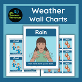 Weather Vocabulary Posters Sign Language Visual Posters Wo