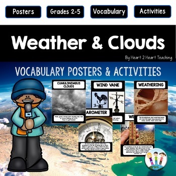 Preview of Weathering and Erosion Activities Vocabulary Posters Words for Bulletin Boards