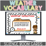 Weather Vocabulary Boom Cards Digital Activity