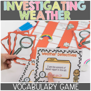 Preview of Weather Vocabulary Game Digital & Print