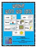 Weather Vocabulary Word Wall Cards